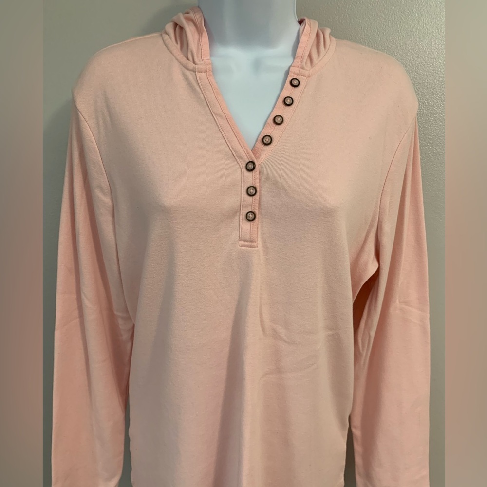 Cato Light Pink Henley Hoodie
